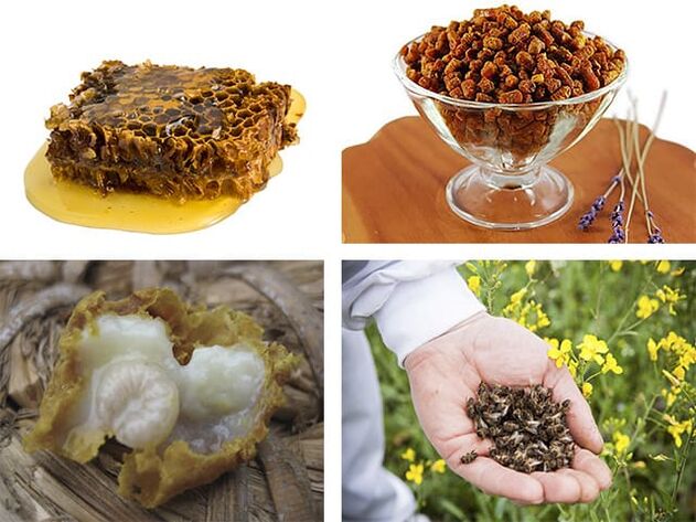 Propóleos, clavijas, bee -bee, gelatina real